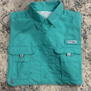 Columbia Men's Teal Button Down Shirt